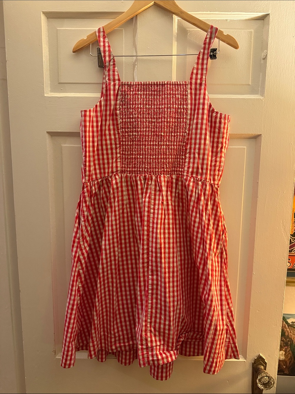 Old Navy Red and White Gingham Sundress - Picture 3 of 3